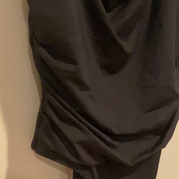 Anne Cole black ruched one piece 16 W - Picture 3 of 6
